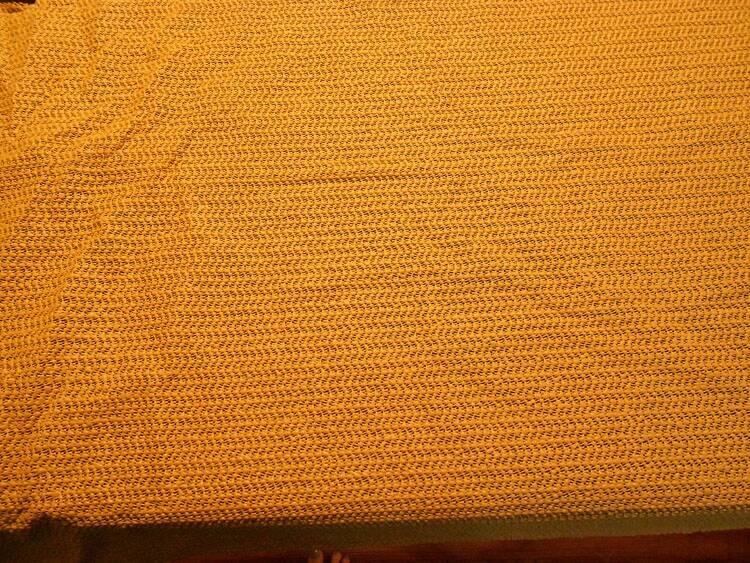 How to Make a Canvas Floor Cloth cut rug backing slightly smaller